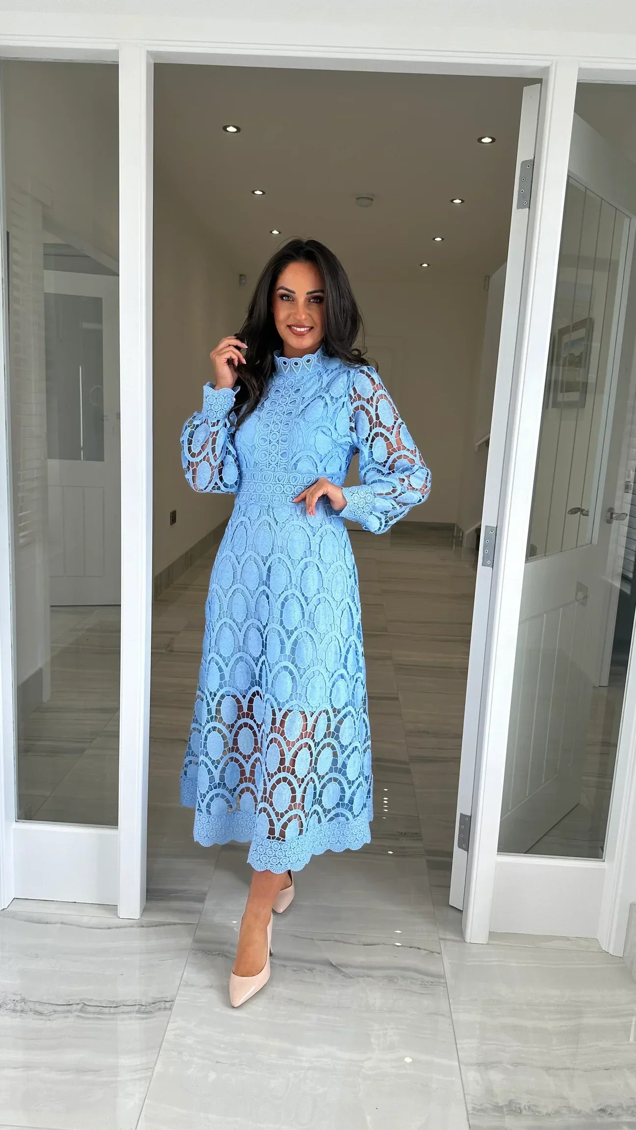 Acia | Long Sleeve Lace Dress